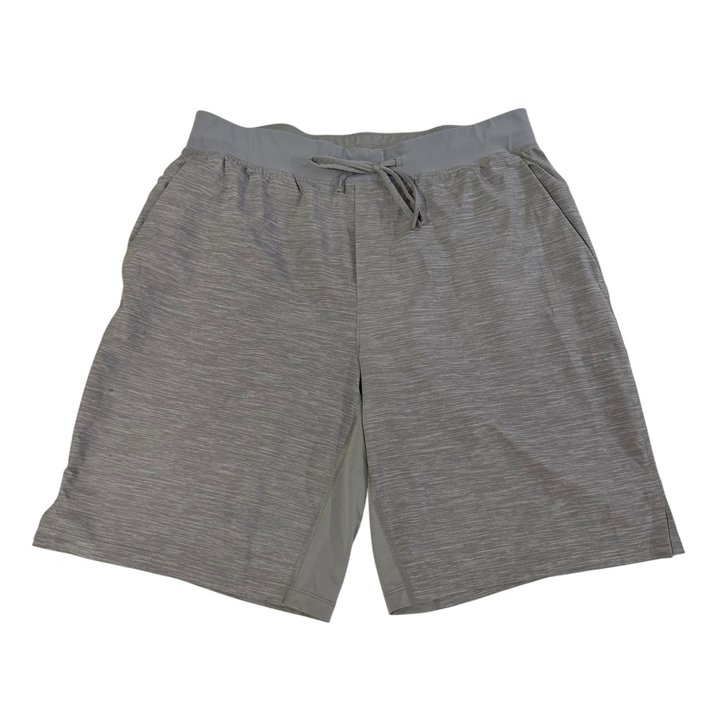 Lululemon Mens THE Short 9 Inch Heathered Grey Training Shorts Size L